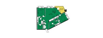 a floor plan of a house shaped like a tree